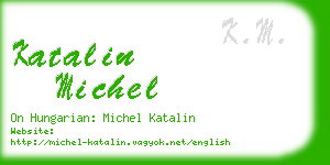 katalin michel business card